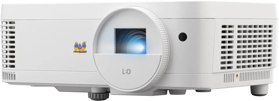 بروجيكتور فيوسونيك، دقة WXGA، سطوع 3000 لومن، مدخل HDMI، عالي التباين، أبيض، LS500WHE