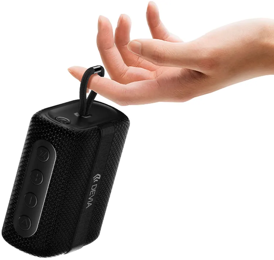 مكبر صوت ديفيا لاسلكي ، بلوتوث ، 5 وات، بطارية 400 مللي امبير، أسود ،	SP-35-6