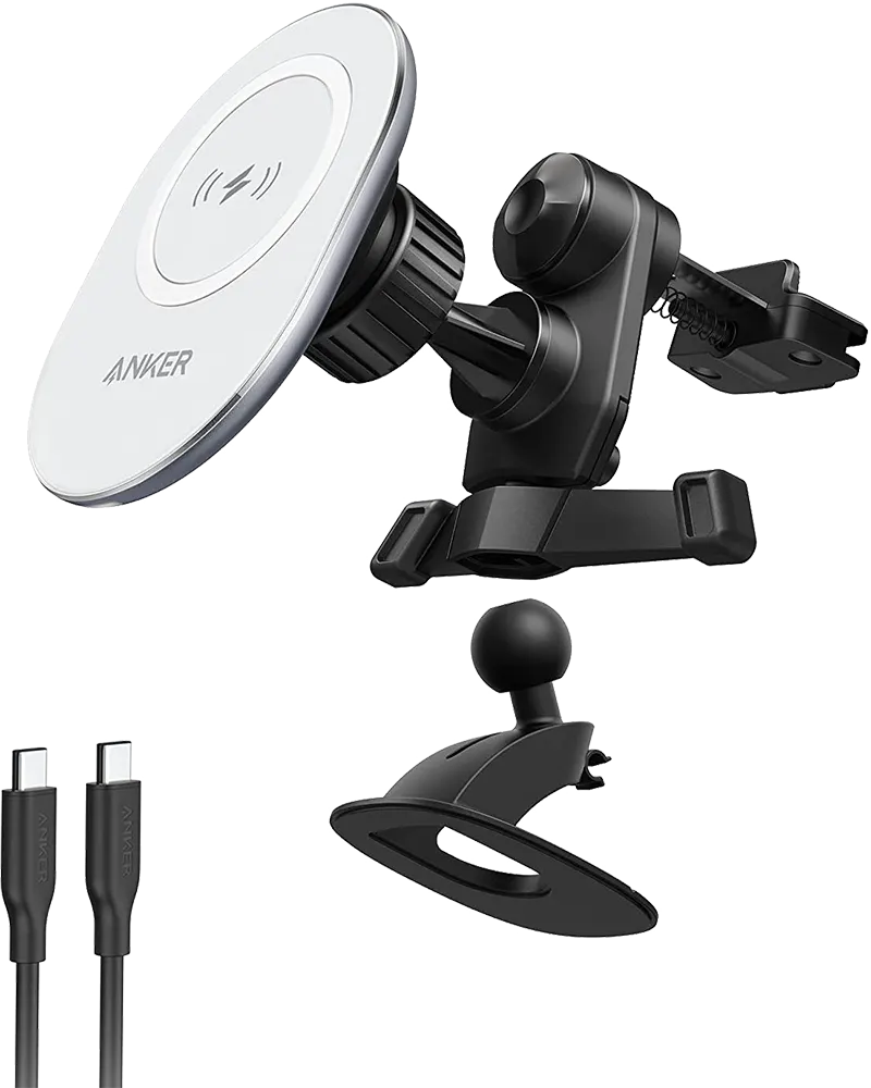 شاحن سيارة أنكر باور ويف مغناطيسي 10 واط، كابل تايب سي، A2931HW1