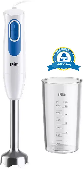 هاند بلندر براون مالتي كويك 2، 600 وات، 600 مللي، أبيض ،MQ20001MWH