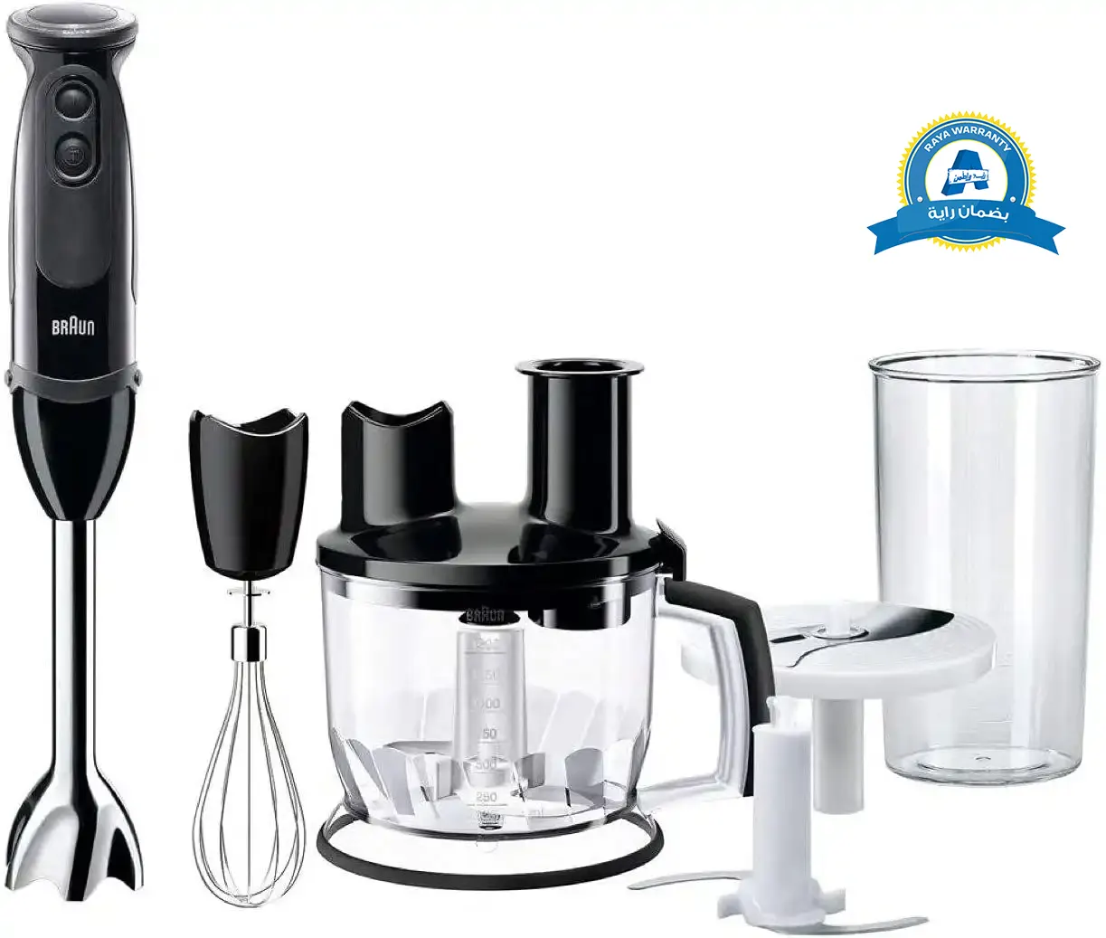 هاند بلندر براون مالتي كويك، 1000 وات، 600 مللي ،مزود بملحقات متعددة، أسود، MQ5275(بضمان راية)