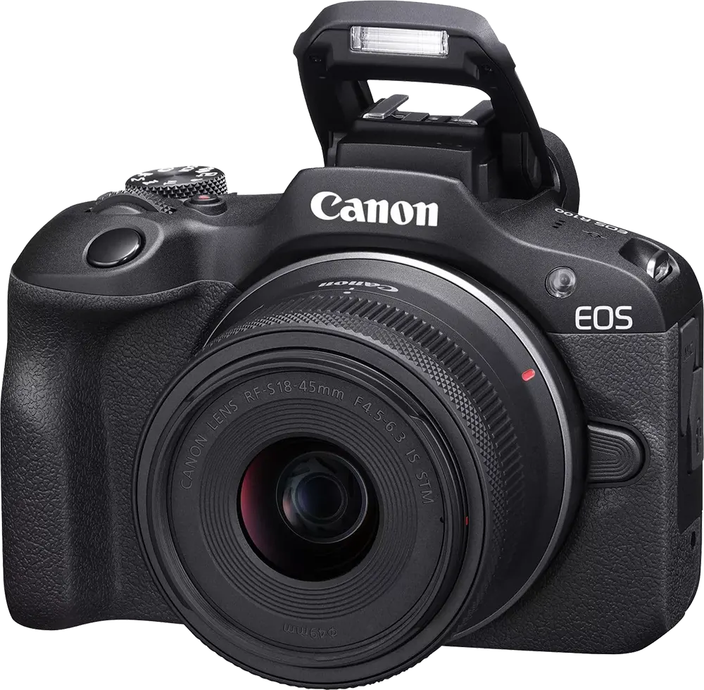 كاميرا كانون EOS R100 ، عدسة 18-45 ملم، 24.1 ميجابكسل، شاشة ال سي دي، اسود