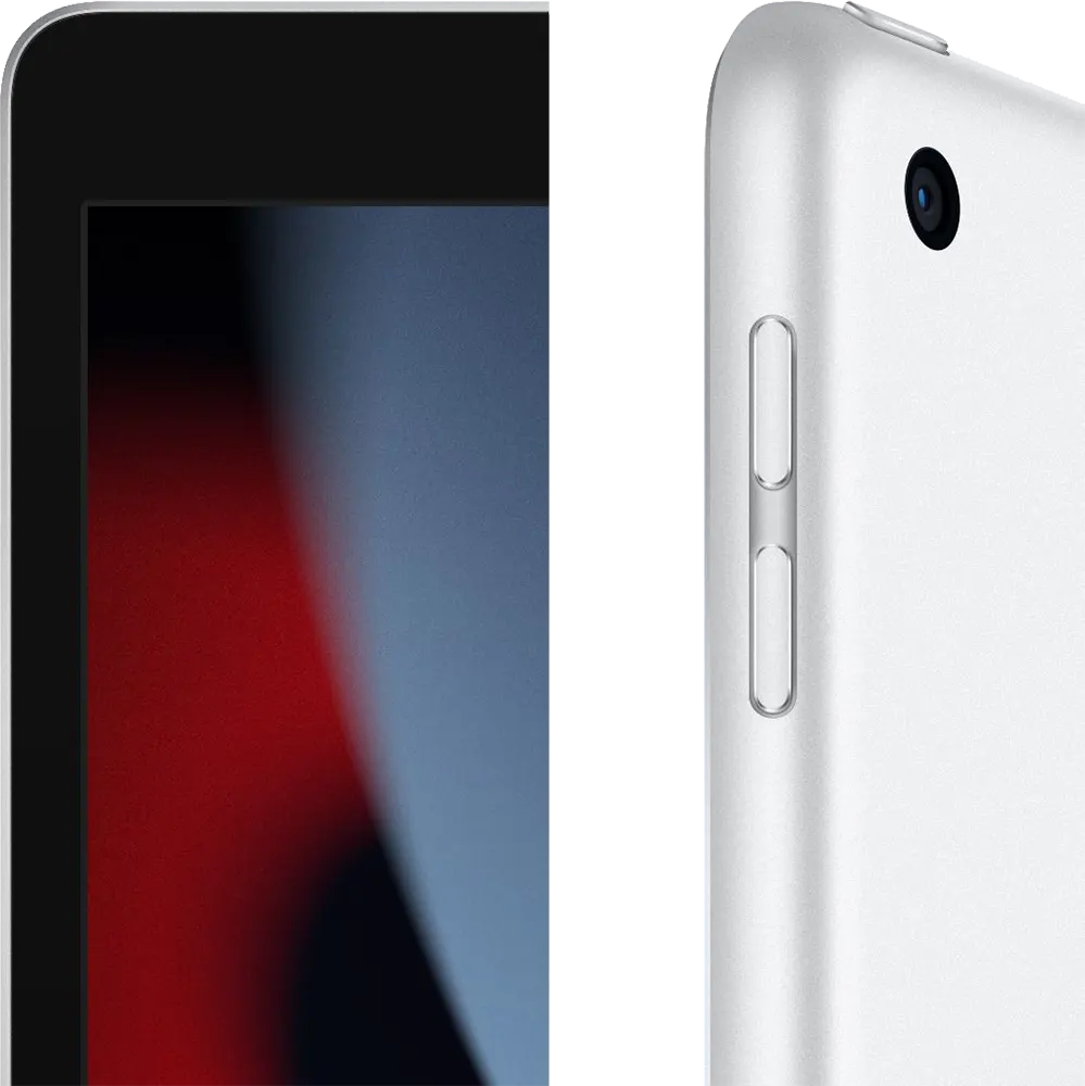 أيباد أبل الجيل التاسع، شاشة 10.2 بوصة، ذاكرة داخلية 256 جيجابايت، رامات 3 جيجابايت، واي فاي فقط، فضي