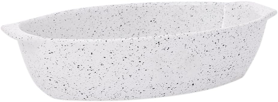 طاجن بيضاوى ميديم سبيكل  من سيروتيل-  أبيض