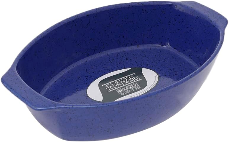 طاجن بيضاوى من سيروتيل ،اكس لارج ،أزرق