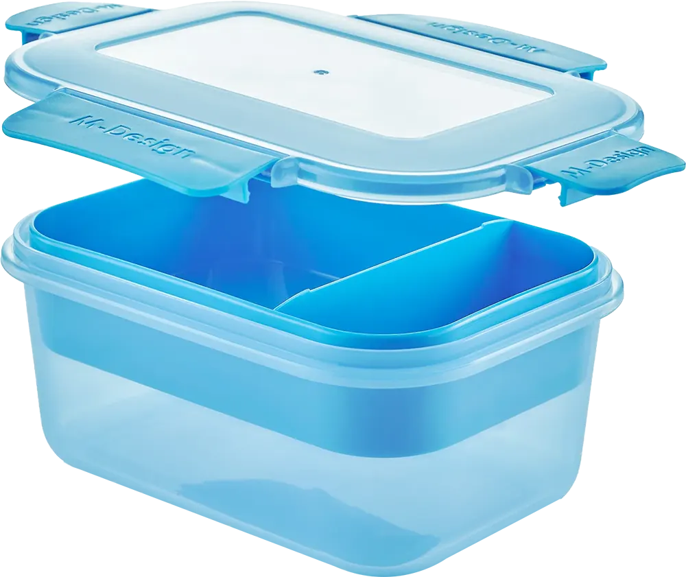 لانش بوكس ام ديزاين، 1.1 لتر، كلبس، أزرق، موديل 6439