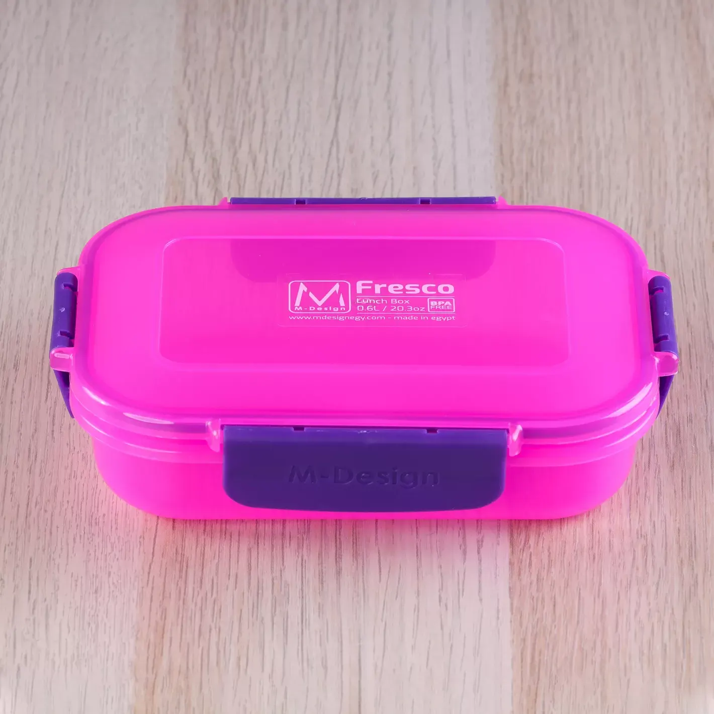 لانش بوكس فريسكو كلبس 0.6 لتر - بينك