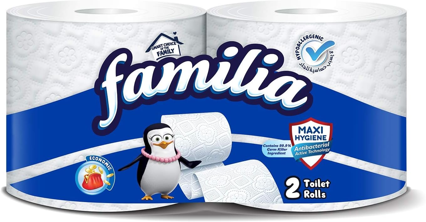 مناديل تواليت فاميليا كلاسيك ،2 طبقة ،2 قطعة رول