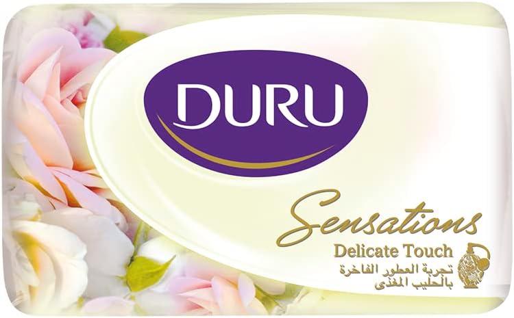 صابون دورو رقة الملمس بالحليب المغذي تجربة العطور الفاخرة ،110 جم،4 قطع، الابيض
