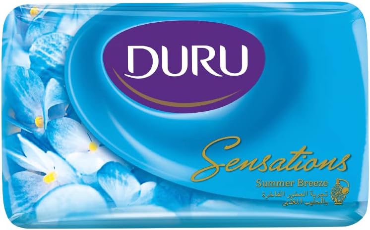 صابون دورو نسيم الصيف بالحليب المغذي تجربة العطور الفاخرة ،110 جم،4 قطع، الازرق