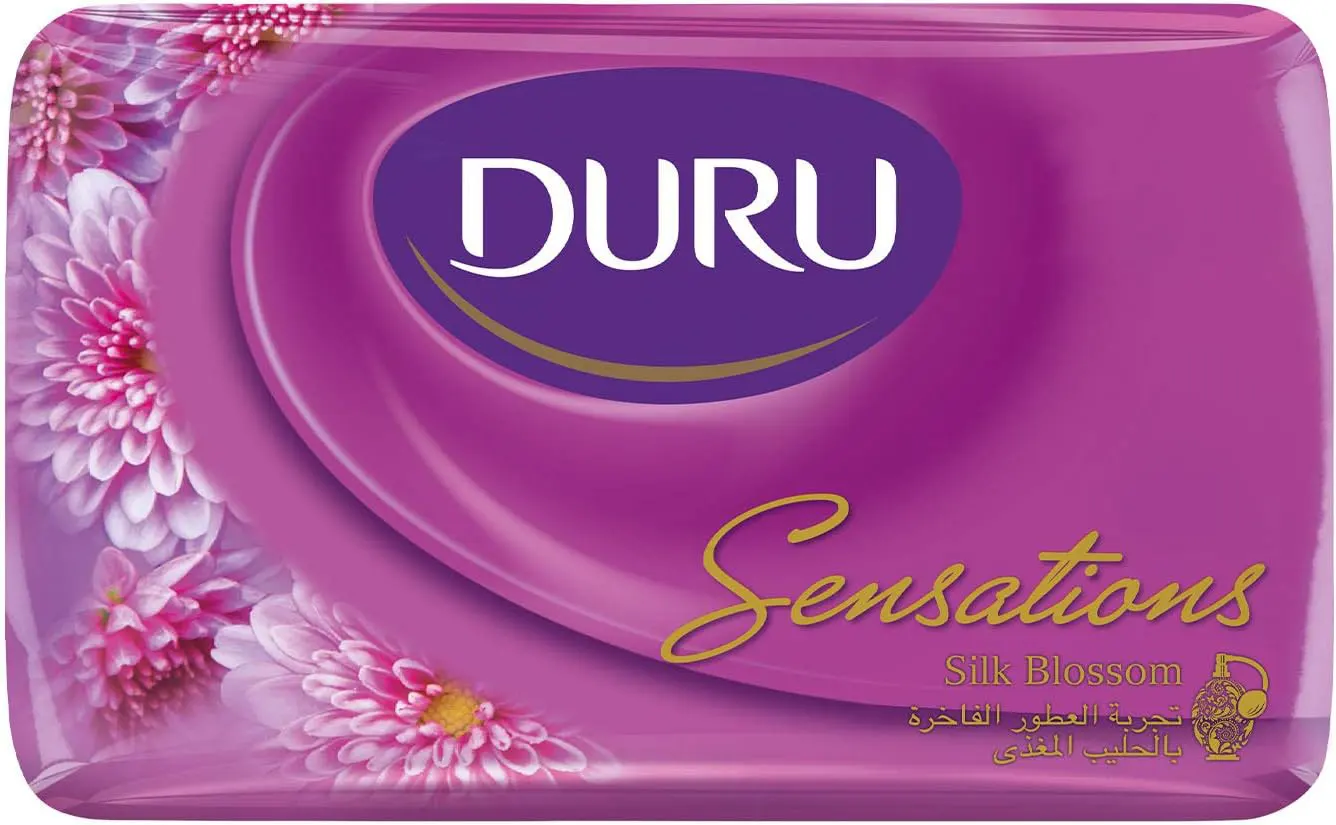 صابون دورو زهرة الحرير بالحليب المغذي تجربة العطور الفاخرة، 4 قطع، 110 جم، البنفسجى.