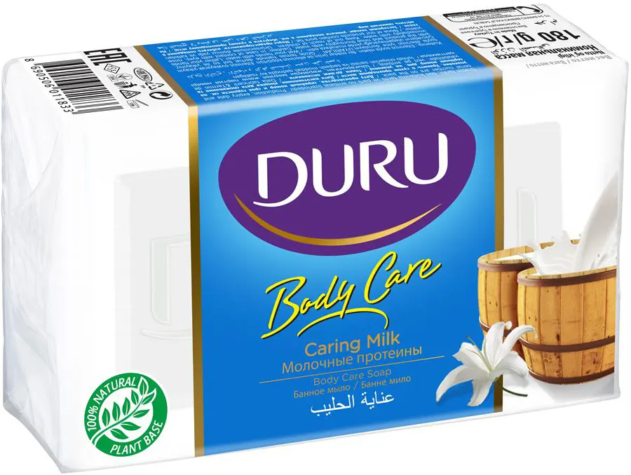 صابونة دورو عناية الحليب، صابونة الجسم لبشرة ناعمة، 150جم.