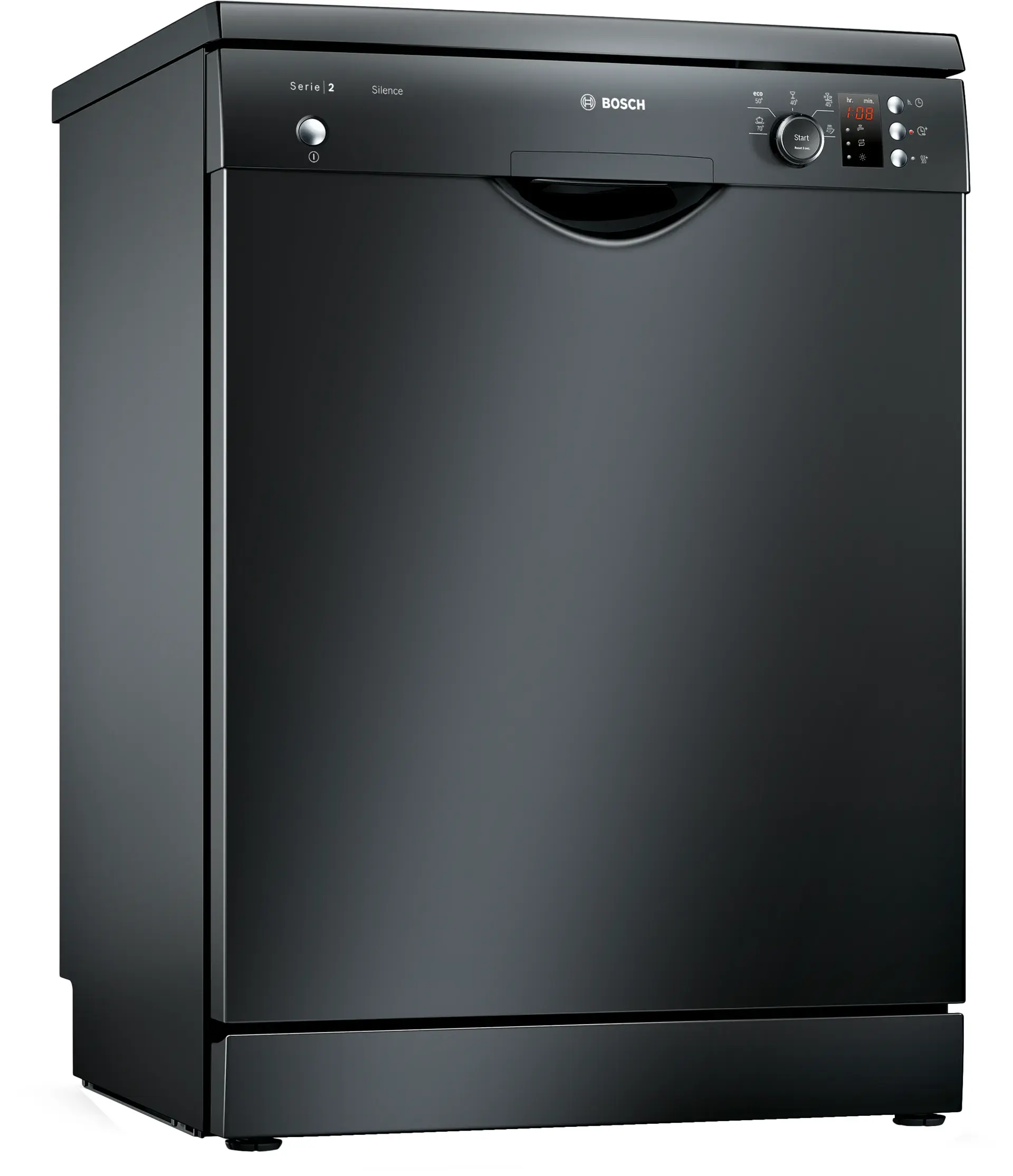 غسالة أطباق بوش سيريس 2 ، 12 فرد، 60 سم، 5 برامج،ديجيتال ،أسود،SMS25AB00V