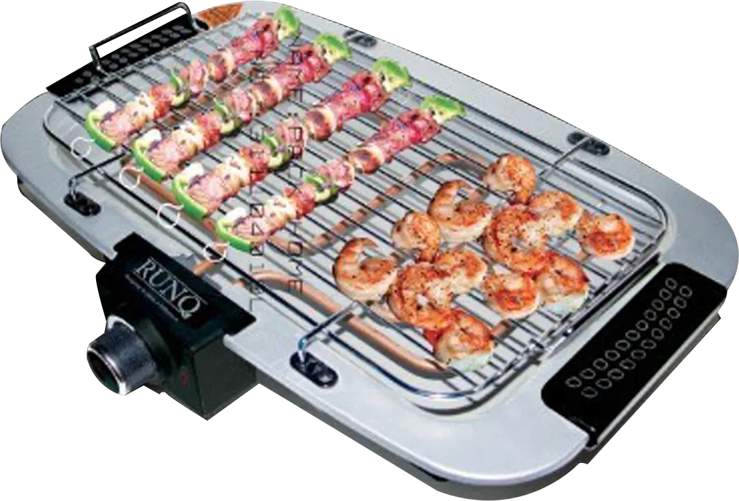 شواية كهربائية رنكيو، 2000 وات، فضي × أسود