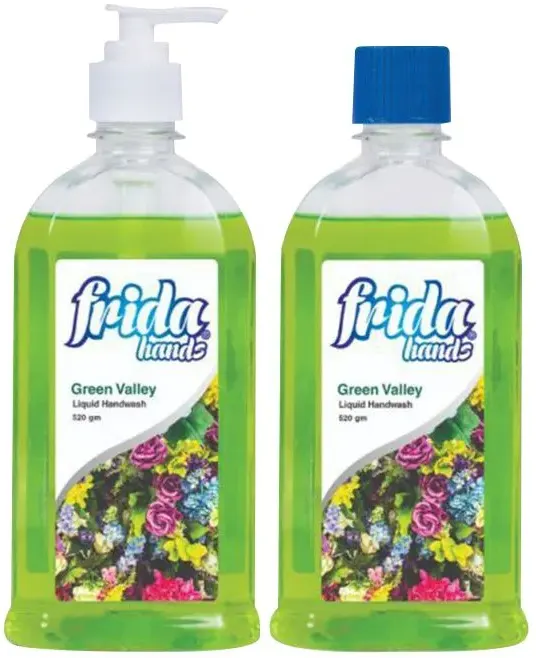 غسول اليد فريدا برائحة الوادي الاخضر ، 520 جم ، قطعتين .