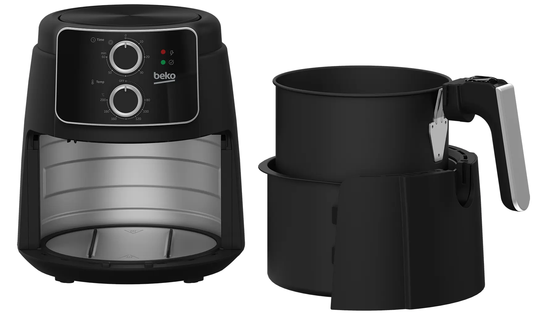 قلاية هوائية بيكو، 1500 وات، 4.7 لتر، أسود، FRL 2242 B