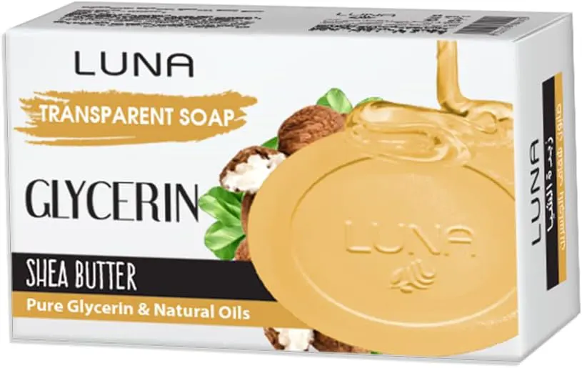 صابون لونا بالجلسرين الشفاف زبدة الشيا، 100 جم