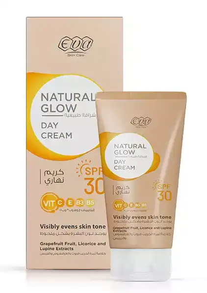 كريم ايفا النهاري اشراقة طبيعية بعامل حماية 30 كريم توحيد لون البشرة،  50 جم