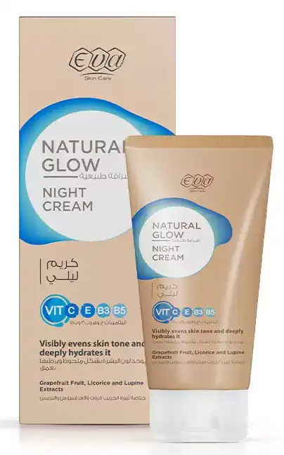 كريم ايفا الليلي ناتشورال جلو بفيتامين سي، 50 جم
