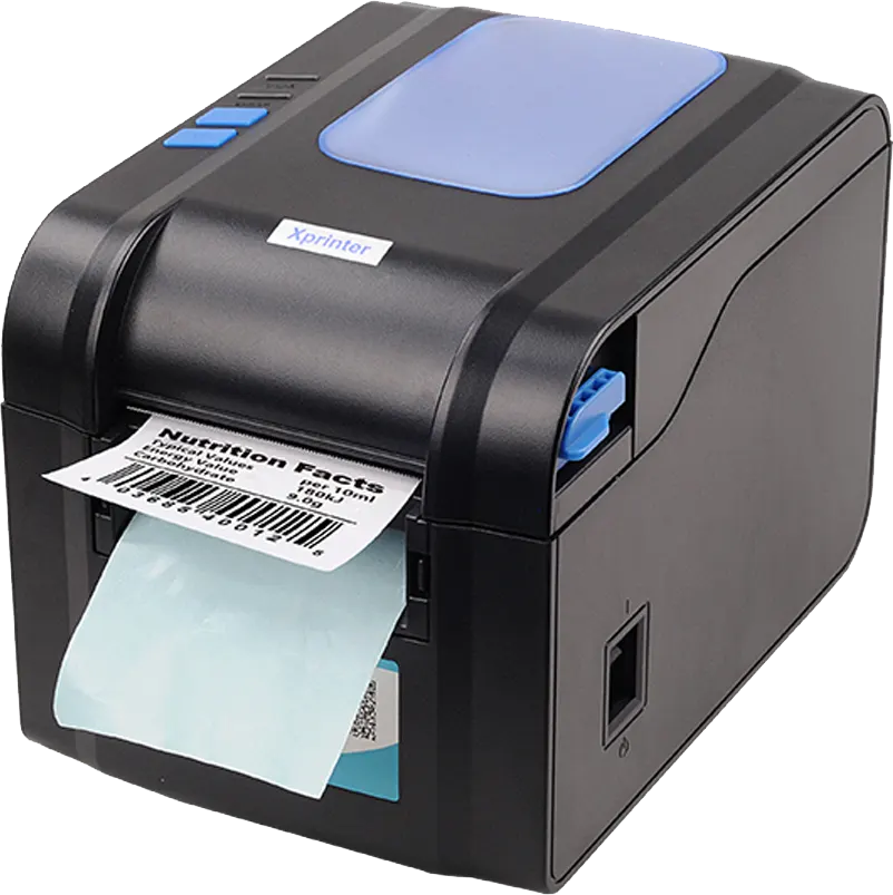 طابعة باركود حرارية اكس برنتر، أحادية اللون، يو اس بي، اسود، XP.370B