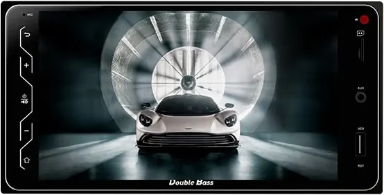 كاسيت سيارة دبل بيس، شاشة 8 بوصة، تعمل باللمس، بلوتوث، أسود، DB-T300