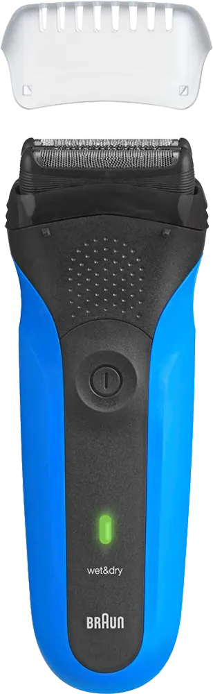ماكينة حلاقة براون سيريز 3 قابلة للشحن، رطب وجاف، أزرق، 310BT