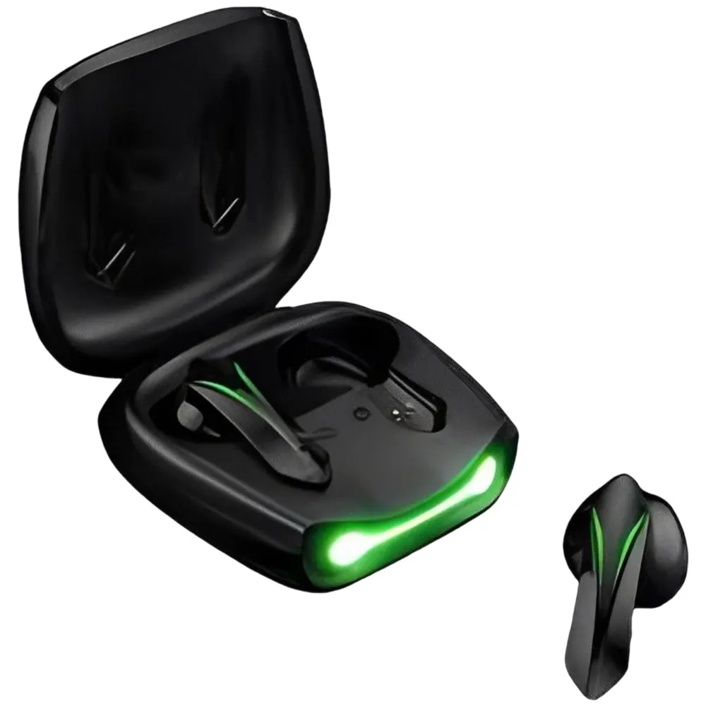 سماعة ايربودز ريتشي اوديو هورنت للالعاب RT12، بلوتوث 5.0، بطارية 300 مللي أمبيير، أسود