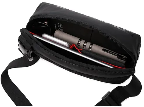 شنطة كروس رجالي من جولدن ولف، مقاومة للماء ، أسود، GXB00129