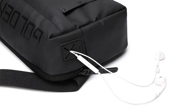 شنطة كروس رجالي من جولدن ولف، مقاومة للماء ، أسود، GXB00129