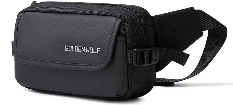 شنطة كروس  من جولدن ولف متعددة الاوضاع، مقاومة للماء ، أسود، Y00028