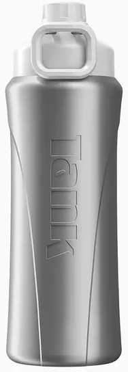 زجاجة مياه رياضية سوبر كول حافظة للبرودة من تانك، 650 مل، رصاصي