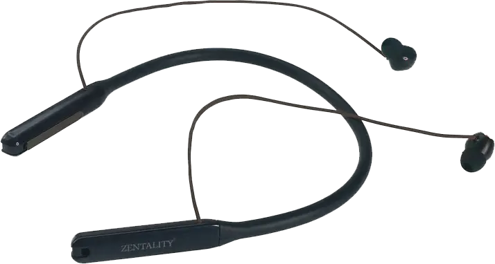 سماعة زنتاليتي E21، بسوار للرقبة، لاسلكية، بلوتوث، أسود