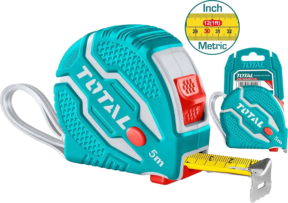 متر قياس توتال تولز، 5 متر، أزرق، TMT126052
