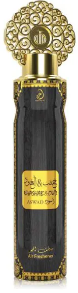 معطر جو سبراي من عربيات ، برائحه الخشب والعود الاسود،300 مل ،أسود