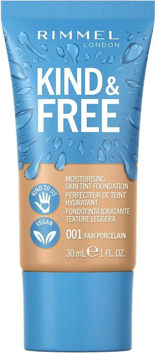 كريم اساس ريميل كايند اند فري فاونديشن مرطب، 001 فير بورسيلين