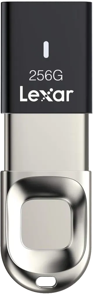 فلاش ميموري ليكسار JumpDrive® F35 ليكسر ، 256 جيجا، اي دي ببصمة الأصابع، USB 3.0، أسود، LJDF35-256BAP