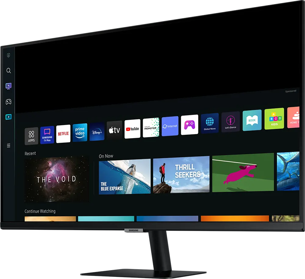 شاشة كمبيوتر ال اي دي سامسونج 32 بوصة ، 4K ، سمارت ، اسود ، LS32BM700UMXZN