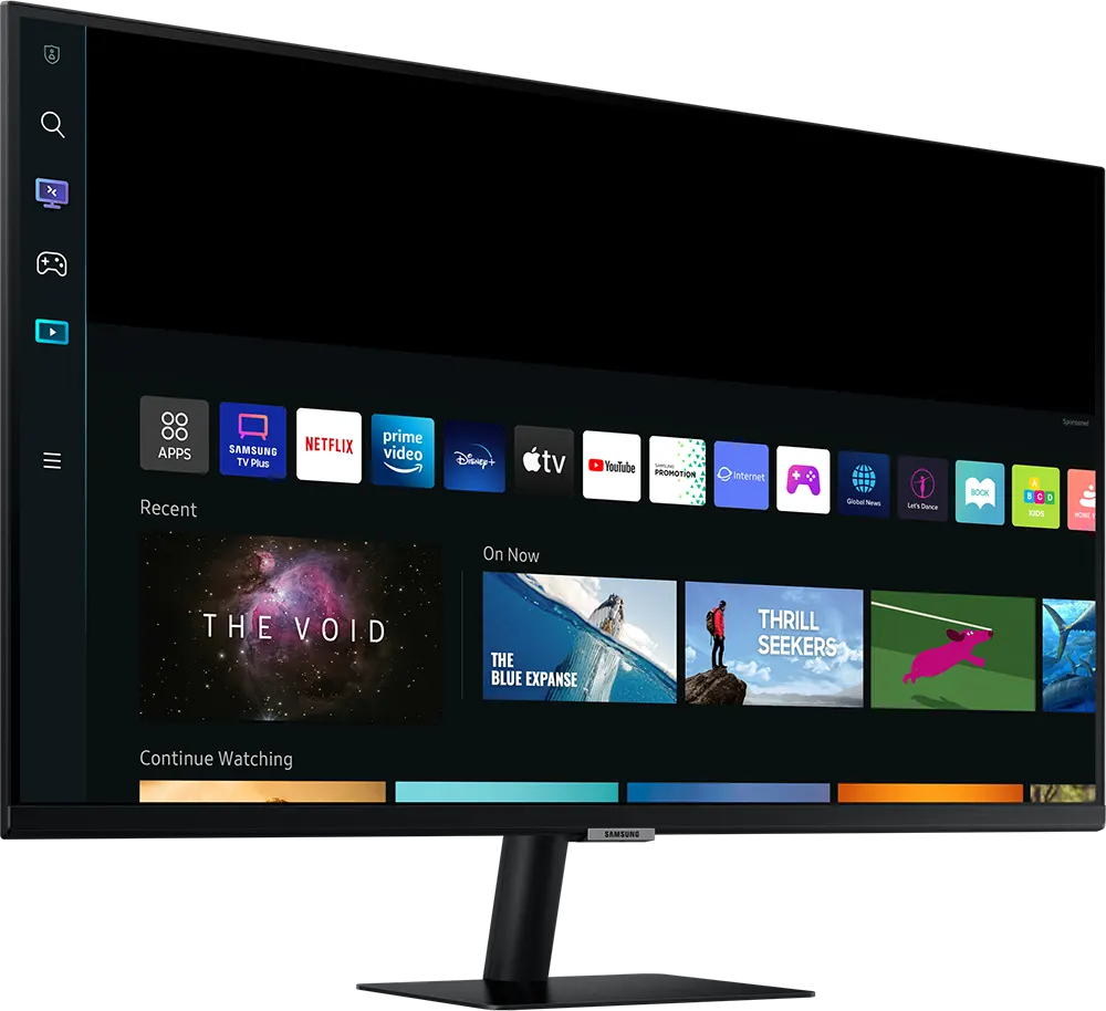 شاشة كمبيوتر ال اي دي سامسونج 32 بوصة ، 4K ، سمارت ، اسود ، LS32BM700UMXZN