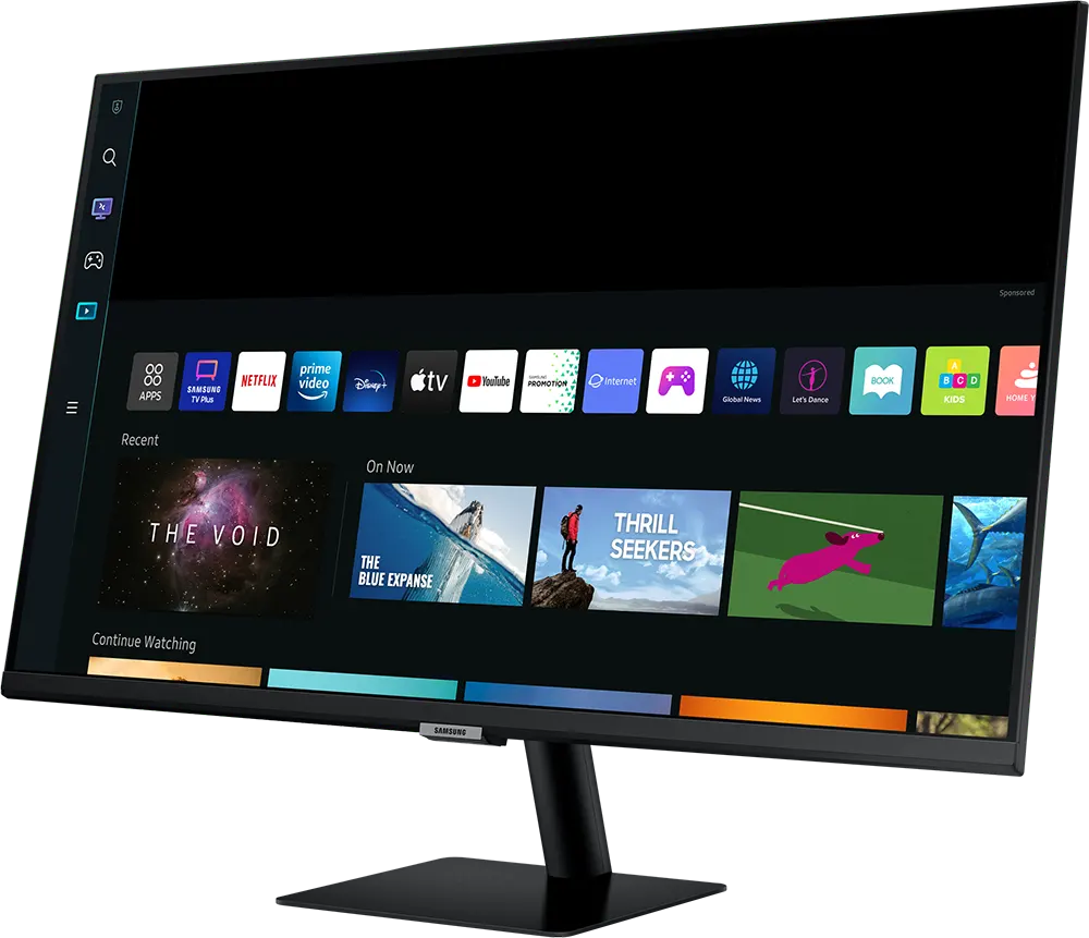 شاشة كمبيوتر ال اي دي سامسونج 32 بوصة ، 4K ، سمارت ، اسود ، LS32BM700UMXZN