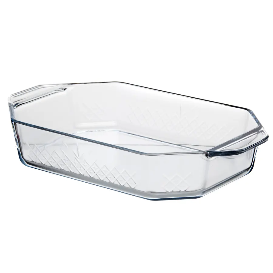 طاجن بيركس بوركام مستطيل - شفاف