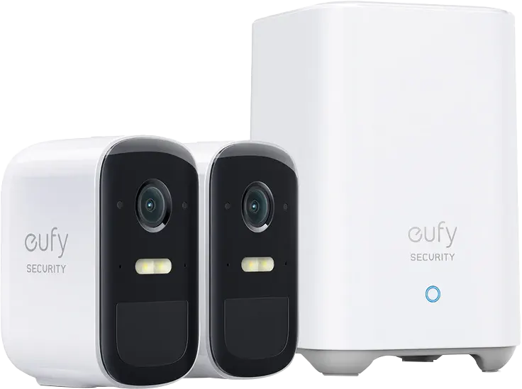 مجموعة كاميرا يوفي 2C برو، لاسلكية، ذاكرة 16 جيجا، ابيض