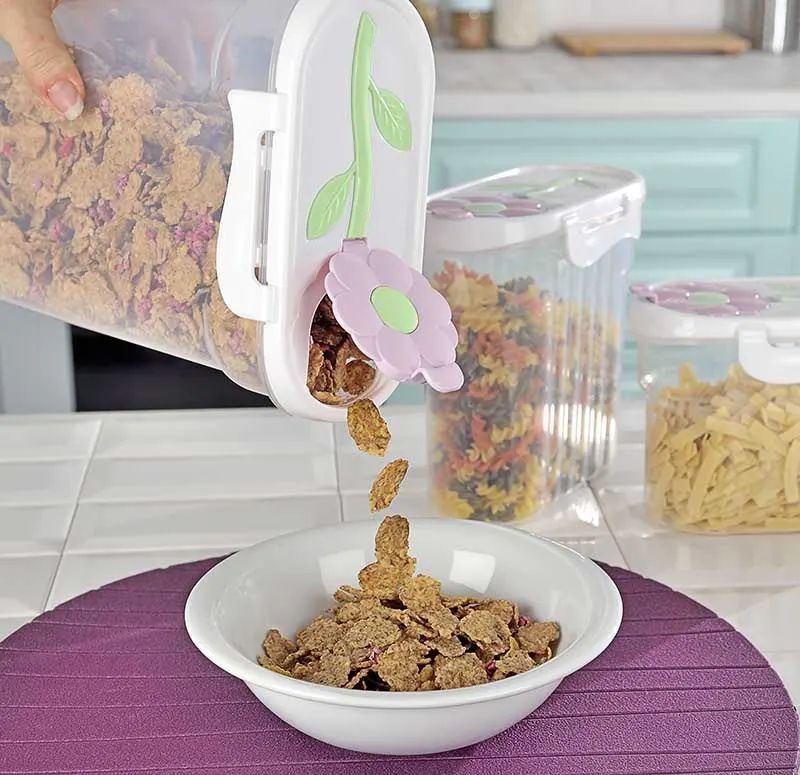 حافظة بقوليات من تيتيز، 2.4 لتر ،شفاف