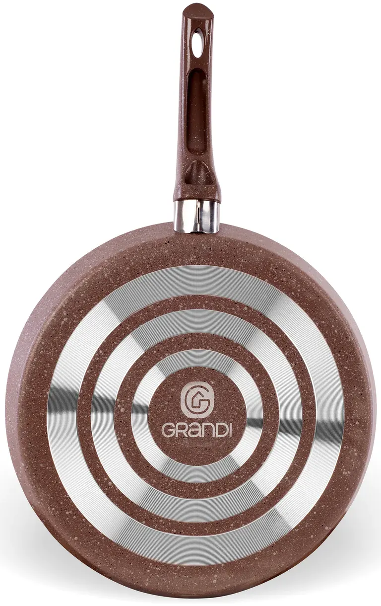 Grandi granite crepe pan, size 34, brown
