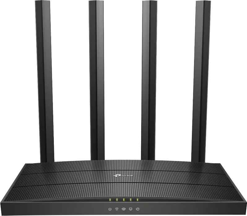 أكسيس بوينت تي بي لينك أرتشر A6، واي فاي، سرعة جيجابت، ثنائي النطاق، 4 هوائيات ، أسود، AC1200