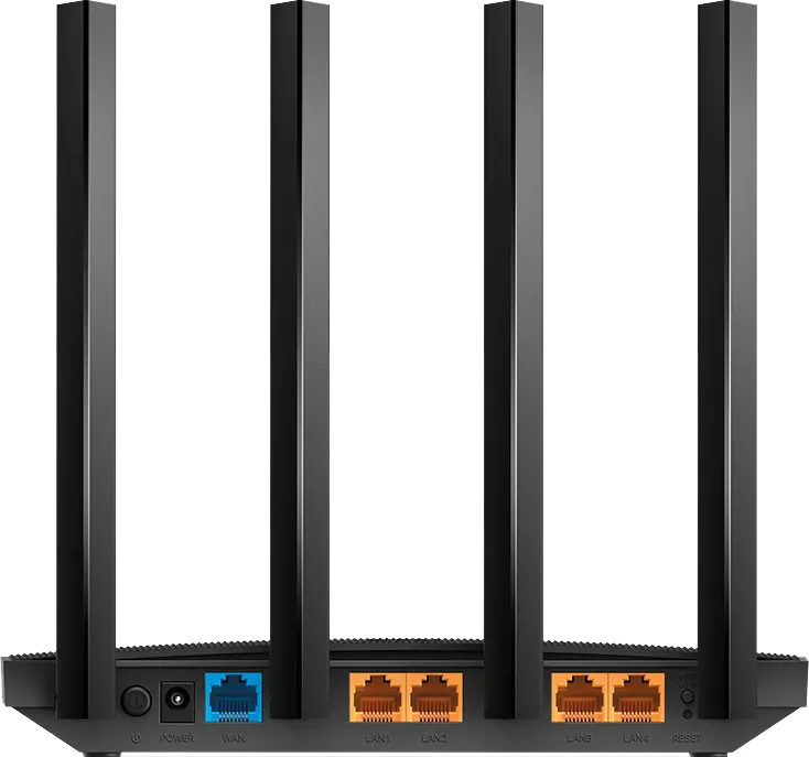 أكسيس بوينت تي بي لينك أرتشر A6، واي فاي، سرعة جيجابت، ثنائي النطاق، 4 هوائيات ، أسود، AC1200