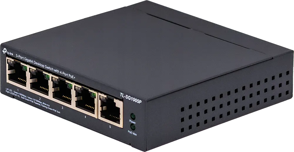 سويتش ايثرنت تي بي لينك 5 منافذ، 1 جيجابت، اسود، TL-SG1005P