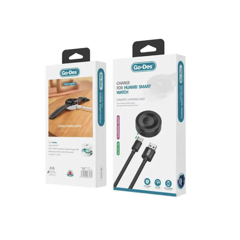 شاحن مغناطيسي جو ديس لساعة هواوي الذكية، شحن سريع، أسود، GD-UC570