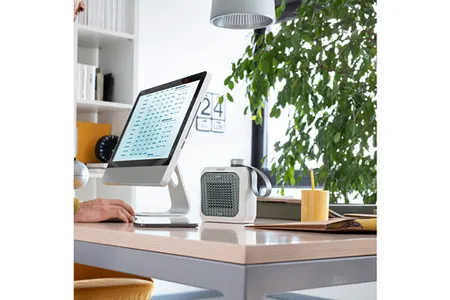 دفاية ديلونجى سيراميك، دفاية مكتب، 360 وات، مروحة، أخصر، HFX10B03.GR