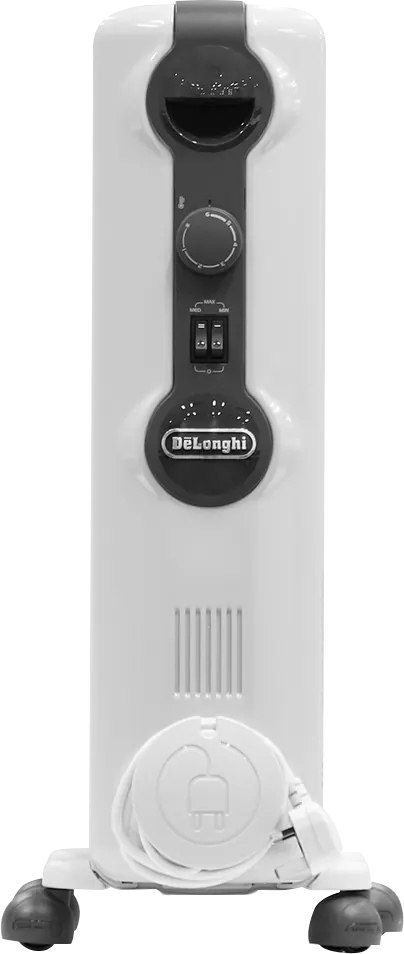 دفاية زيت ديلونجي 12 ريشة، 2500 وات، أبيض، TRRS1225، ضمان راية