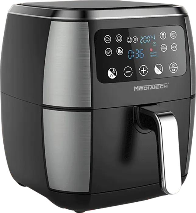 قلاية هوائية ميديا تك، 1800 وات، 7.2 لتر، شاشة تاتش ديجيتال، أسود، MT-AF1000